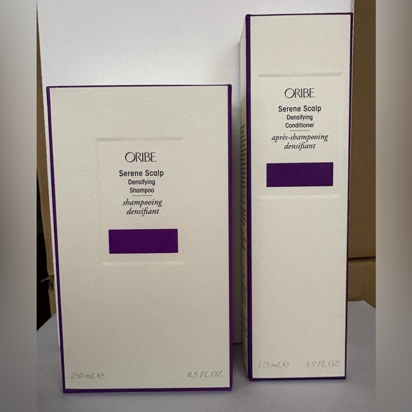 Oribe Serene Scalp Densifying Shampoo 8.5 oz Conditioner 6.8 oz.